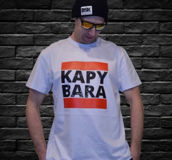 Tričko Kapybara wear - Run K.P.B.R. WHITE
