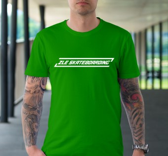 Tričko ZLE skateboarding (green/white)